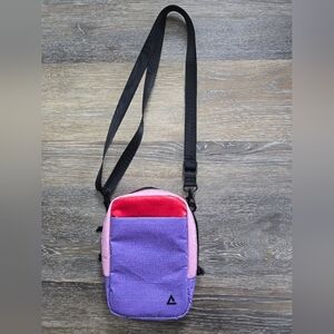 Stylish Purple and Pink Crossbody Bag